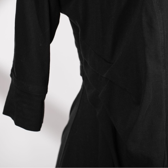 Lululemon 3/4 Sleeve Black Open-Front Cardigan, Size 6 (Very Good Condition) - Picture 6 of 7